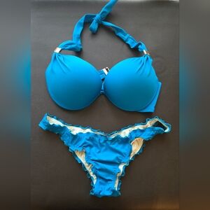 Y2K Victoria Secret Push Up Bikini Top Scrunch Butt Bottoms